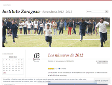 Tablet Screenshot of institutozaragoza.wordpress.com