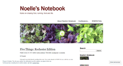 Desktop Screenshot of noellesnotebook.wordpress.com
