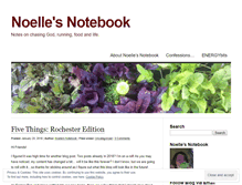 Tablet Screenshot of noellesnotebook.wordpress.com