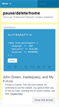 Mobile Screenshot of pausedeletehome.wordpress.com
