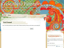 Tablet Screenshot of cocktailstofairytales.wordpress.com