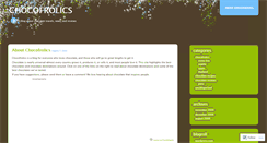 Desktop Screenshot of chocofrolics.wordpress.com