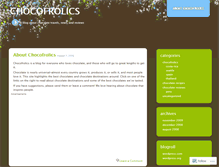 Tablet Screenshot of chocofrolics.wordpress.com