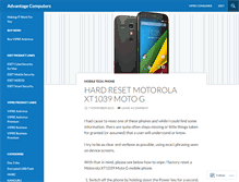 Tablet Screenshot of advantagecomps.wordpress.com