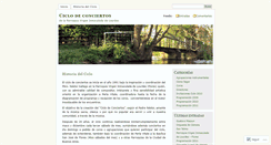 Desktop Screenshot of ciclodeconciertos.wordpress.com