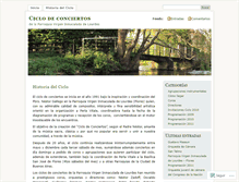 Tablet Screenshot of ciclodeconciertos.wordpress.com