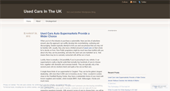 Desktop Screenshot of myusedcarsguideuk.wordpress.com