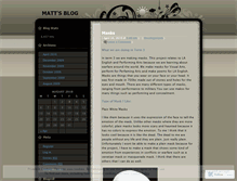 Tablet Screenshot of mattschoolart.wordpress.com