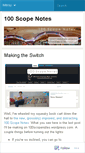Mobile Screenshot of 100scopenotes.wordpress.com