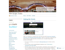 Tablet Screenshot of 100scopenotes.wordpress.com