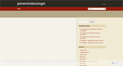 Desktop Screenshot of jaimemirelesrangel.wordpress.com