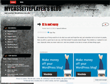 Tablet Screenshot of mycassetteplayer.wordpress.com