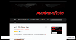 Desktop Screenshot of montanafesto.wordpress.com