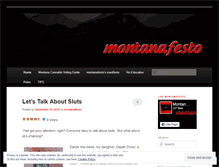 Tablet Screenshot of montanafesto.wordpress.com