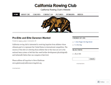 Tablet Screenshot of californiarowingclub.wordpress.com