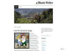 Tablet Screenshot of 4minutewriter.wordpress.com