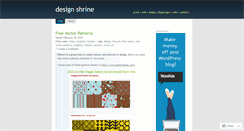 Desktop Screenshot of designshrine.wordpress.com