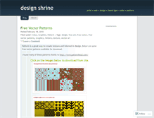Tablet Screenshot of designshrine.wordpress.com