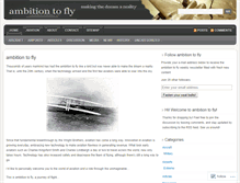 Tablet Screenshot of ambitiontofly.wordpress.com