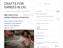 Tablet Screenshot of craftsforsarees.wordpress.com