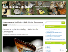 Tablet Screenshot of butterflyindia.wordpress.com