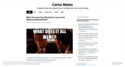 Desktop Screenshot of carlosematias.wordpress.com