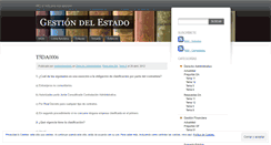 Desktop Screenshot of gestiondeestado.wordpress.com