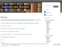 Tablet Screenshot of gestiondeestado.wordpress.com