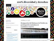 Tablet Screenshot of 100porciento.wordpress.com