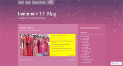 Desktop Screenshot of inanimatetf.wordpress.com