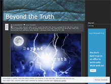 Tablet Screenshot of beyondthetruth.wordpress.com