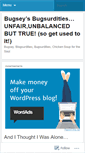Mobile Screenshot of bugsurdities.wordpress.com