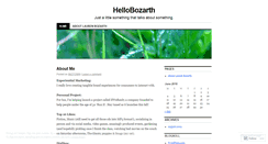 Desktop Screenshot of hellobozarth.wordpress.com