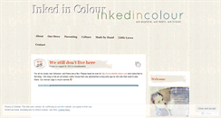 Desktop Screenshot of inkedincolour.wordpress.com