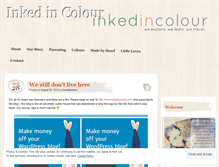 Tablet Screenshot of inkedincolour.wordpress.com