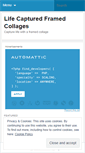 Mobile Screenshot of lifecapturedframedcollages.wordpress.com