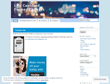 Tablet Screenshot of lifecapturedframedcollages.wordpress.com