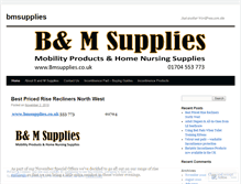 Tablet Screenshot of bmsupplies.wordpress.com