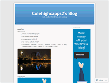 Tablet Screenshot of colehighcapps2.wordpress.com