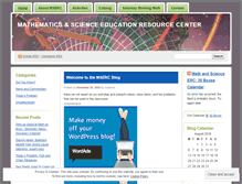 Tablet Screenshot of mserc.wordpress.com