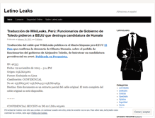 Tablet Screenshot of latinoleaks.wordpress.com