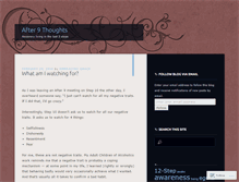 Tablet Screenshot of after9thoughts.wordpress.com