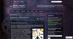 Desktop Screenshot of dereksmagick.wordpress.com