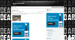 Desktop Screenshot of deadendarmy.wordpress.com