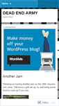 Mobile Screenshot of deadendarmy.wordpress.com