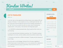 Tablet Screenshot of kirstenwrites.wordpress.com