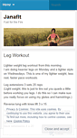 Mobile Screenshot of janafit.wordpress.com