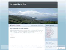 Tablet Screenshot of languageblogbygina.wordpress.com