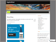 Tablet Screenshot of bigdorkfoot.wordpress.com