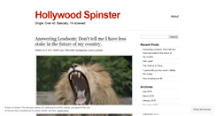 Desktop Screenshot of hollywoodspinster.wordpress.com